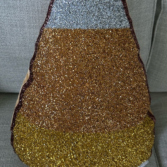 NWT Sparkles Home Rhinestone Halloween Candy Corn Pillow - Picture 5 of 7